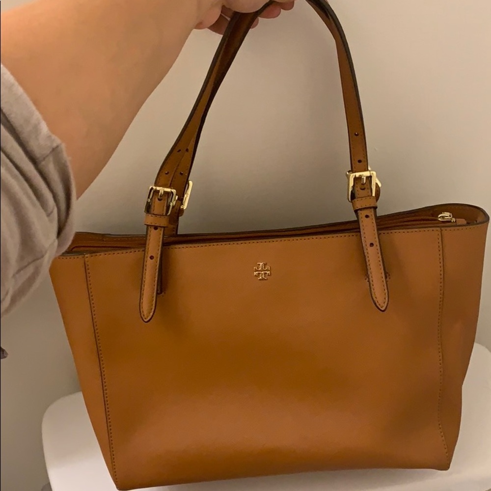 Tory Burch cognac shoulder bag